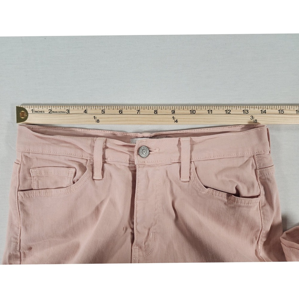 Flying Monkey Wide Leg Crop Women 27 High Rise Pink Tencel Blend Boho USA Made - Picture 4 of 7